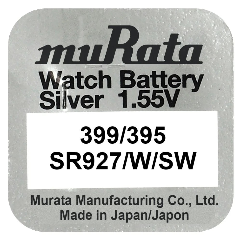 Murata 395 399 (SR927SW) sidabro oksido baterijos 10 vnt.