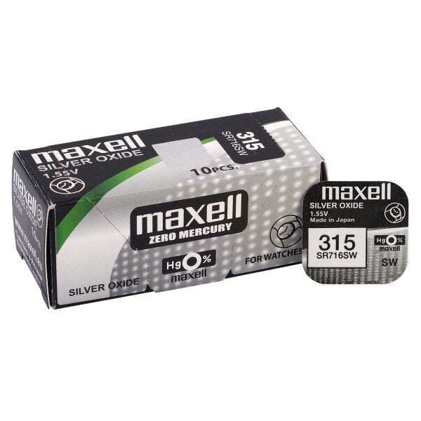 Maxell 315 (SR716SW) baterijos 10 vnt.