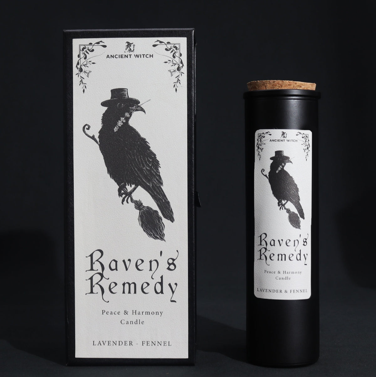 Raven's Remedy - levandų ir pankolių kvapo žvakė | Ancient Witch