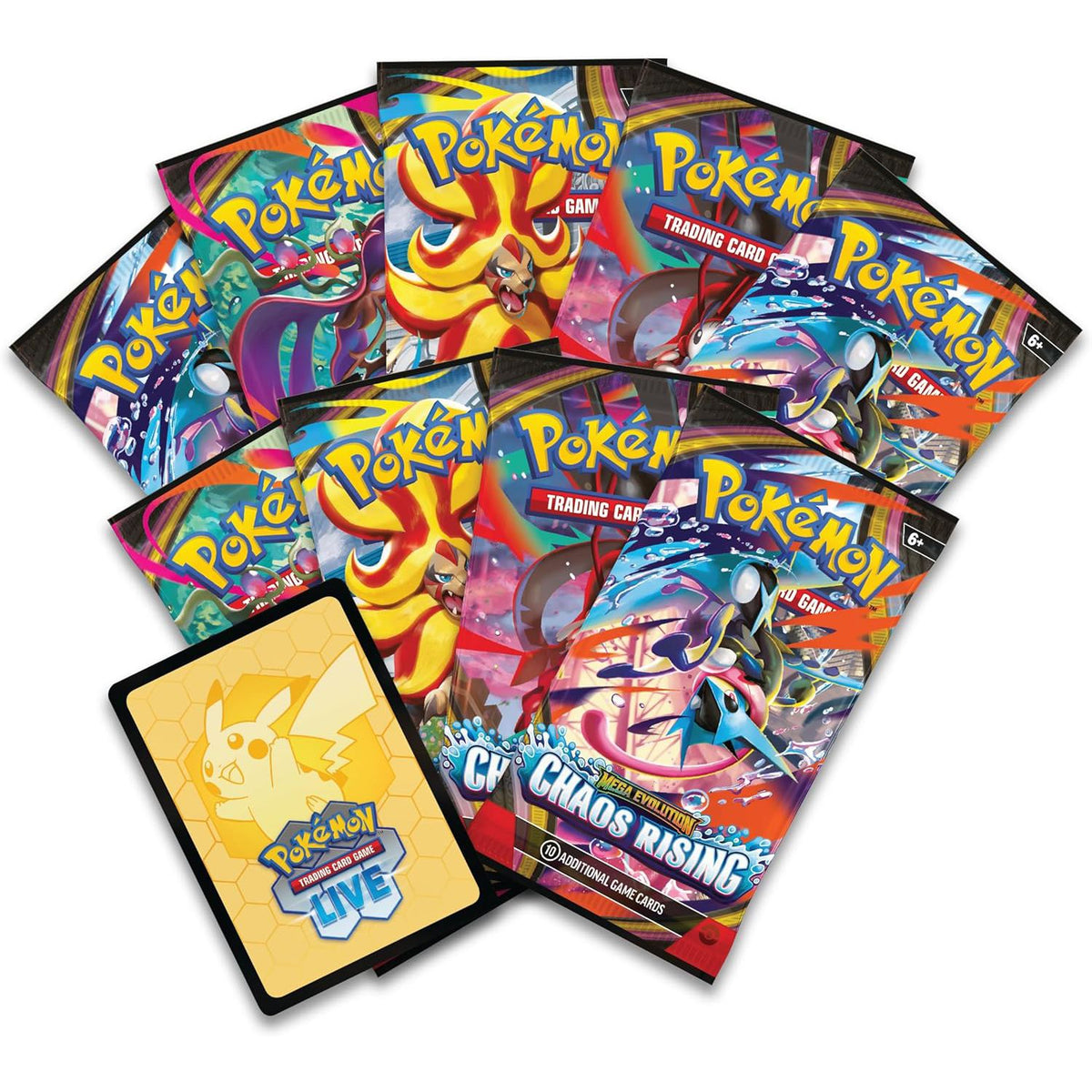 Pokémon Mega Evolution - Chaos Rising Elite Trainer Box - kortų rinkinys