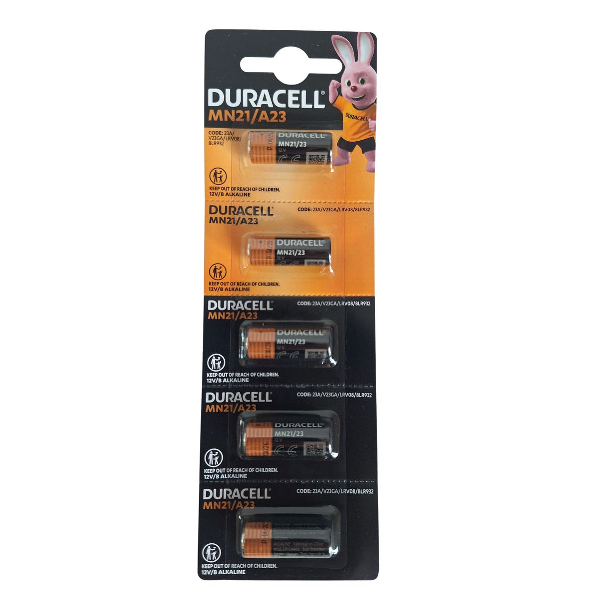 Duracell MN21 23A šarminės baterijos 5 vnt.