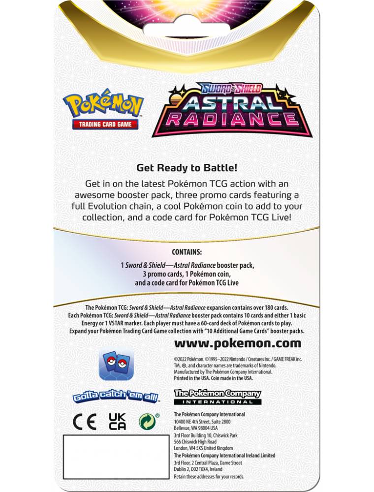 Pokémon Astral Radiance Swampert Premium Checklane - kortų rinkinys