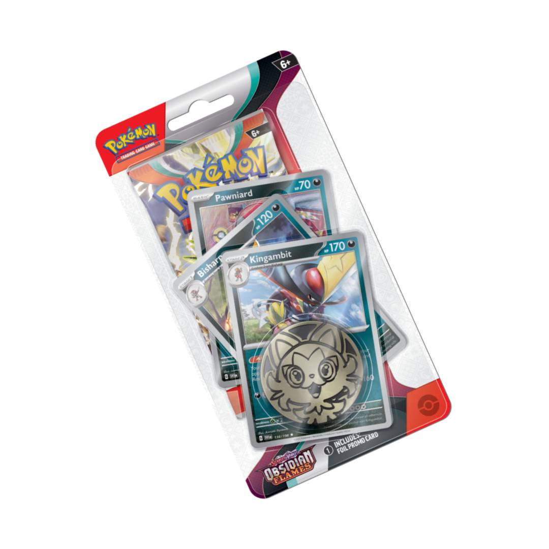 Pokémon Obsidian Flames Kingambit Premium - kortų rinkinys