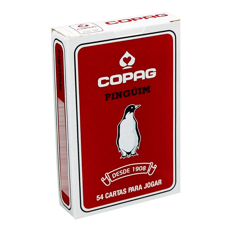 Copag Pinguim Red - raudonos bridžo kortos