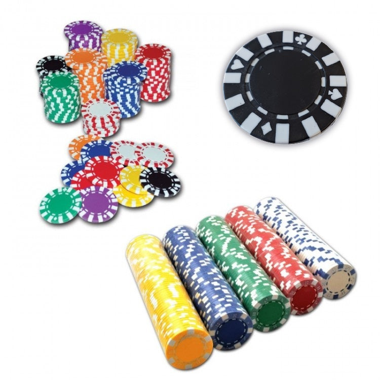 Star - juodi pokerio žetonai, 50 vnt.