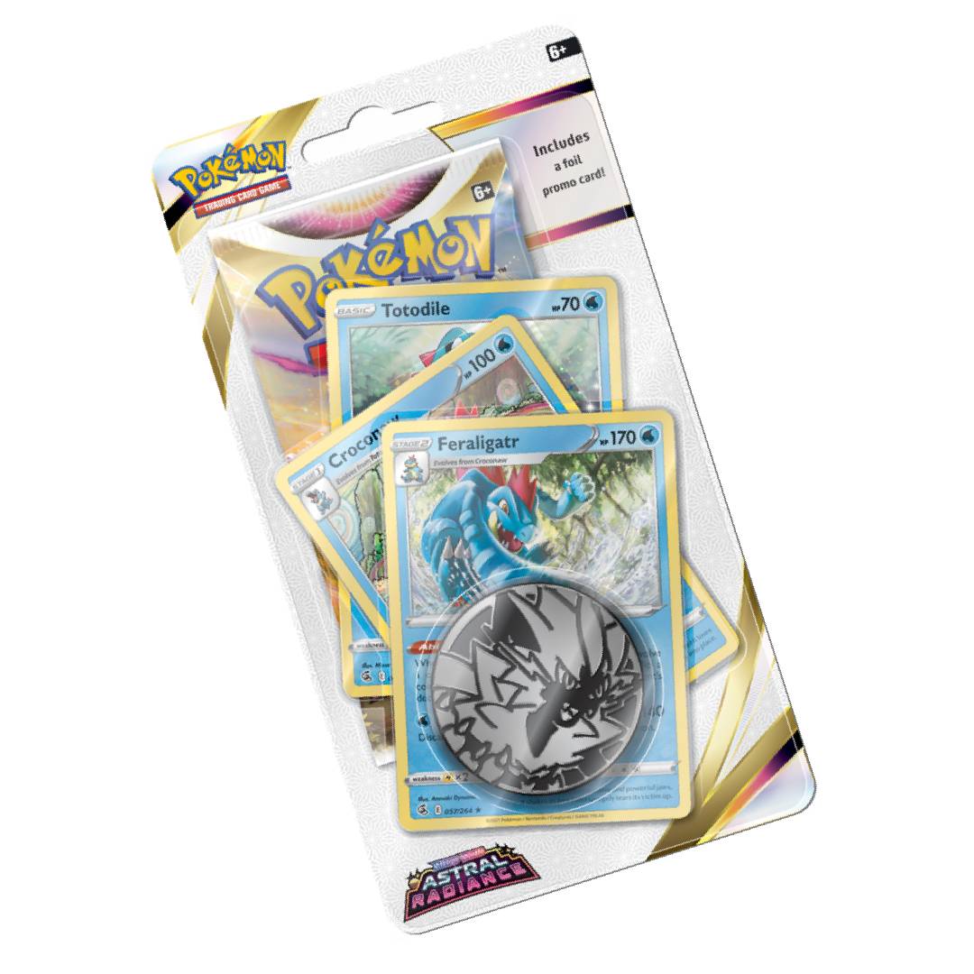 Pokémon Astral Radiance Feraligatr Premium Checklane - kortų rinkinys