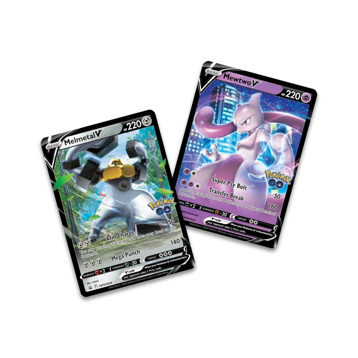 Pokémon GO Mewtwo vs. Melmetal V Battle Deck - dviejų kaladžių rinkinys
