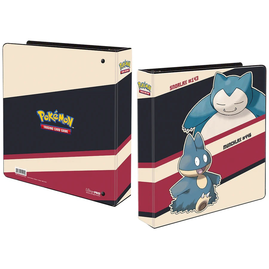 Pokémon Snorlax ir Munchlax - 2 colių kortų segtuvas | Ultra PRO