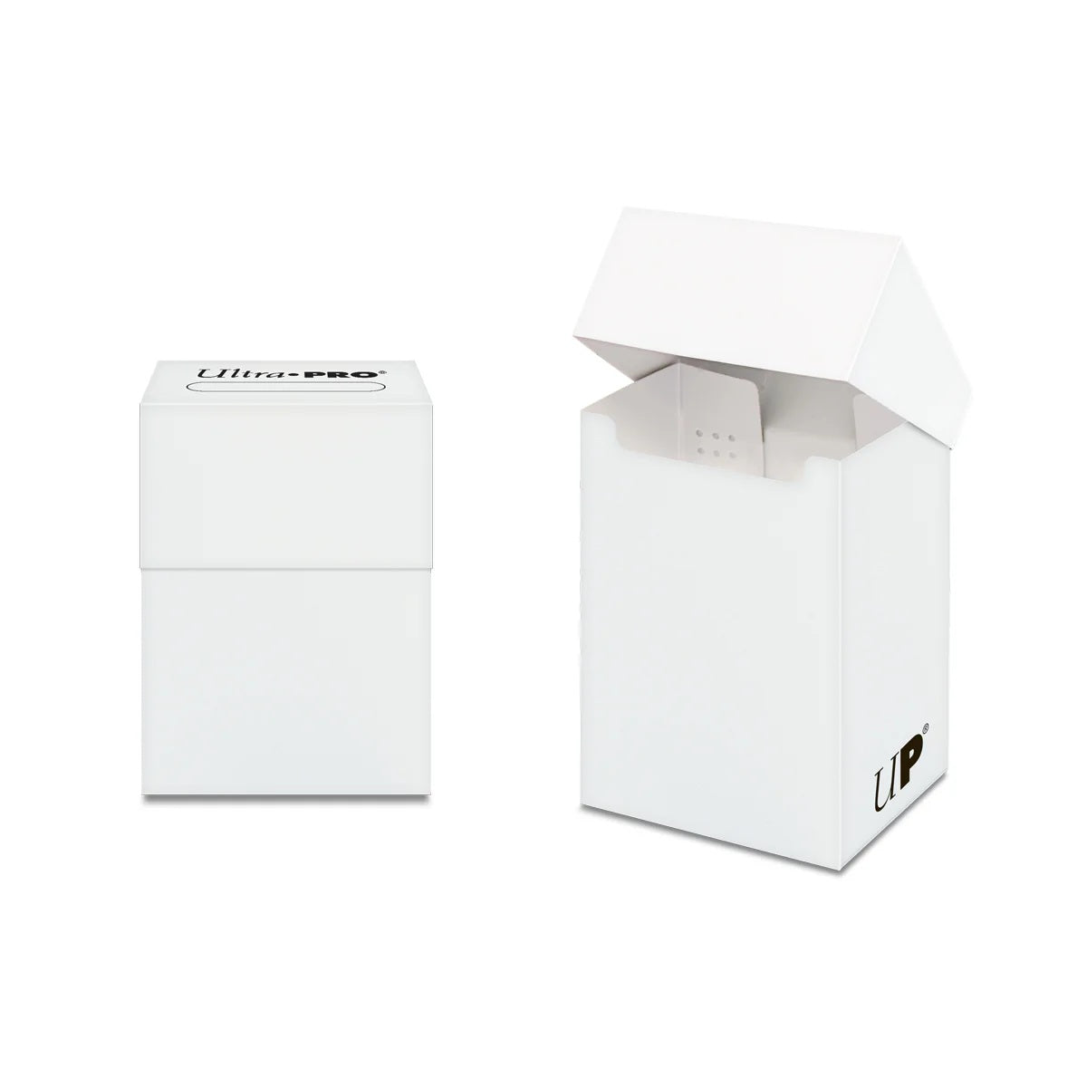 Ultra PRO Solid Color White - balta kaladės dėžutė, 80 kortų