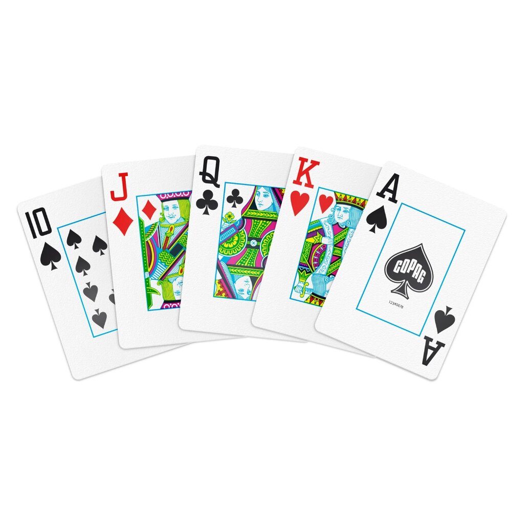 Copag Neoteric Poker Jumbo Index - 2 kaladės (geltona, mėlyna, rožinė)