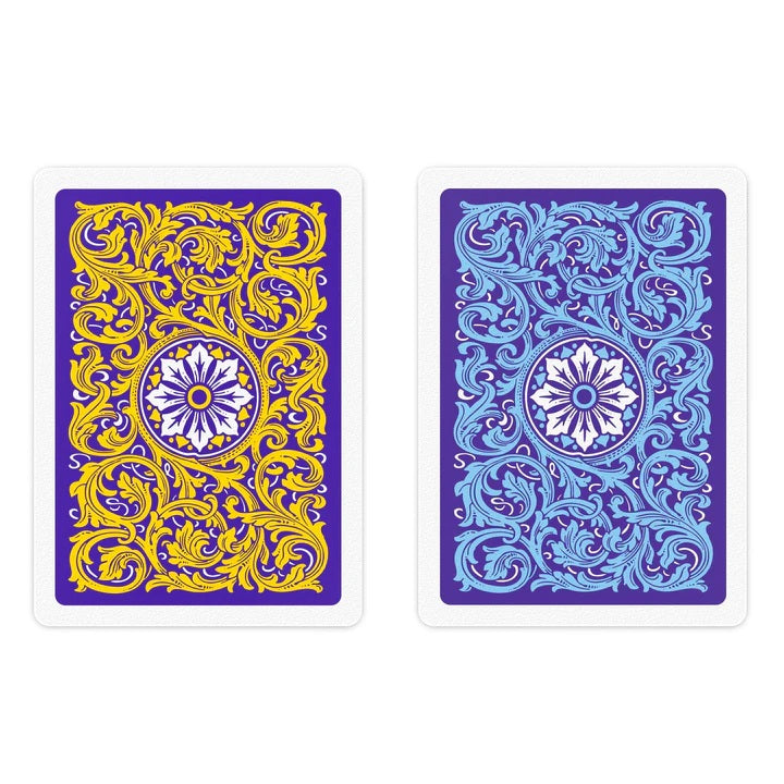 Copag Neoteric Poker Regular Index - 2 kaladės (violetinė, geltona, mėlyna)