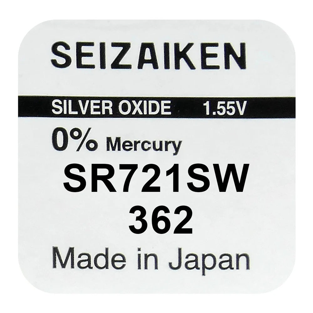Seizaiken 362 (SR721SW) sidabro oksido baterijos 10 vnt.