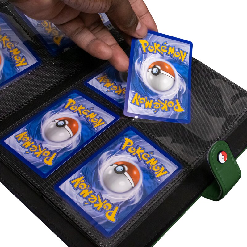 Pokémon Green Premium Snap Binder - 4 kišenių kortų albumas | Ultra PRO