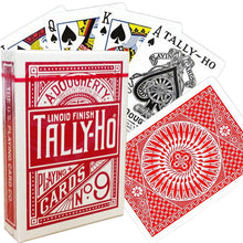 Įkelti vaizdą į galerijos rodinį, Bicycle Kortos Tally-Ho Circle Raudonos
