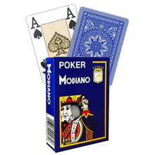 Įkelti vaizdą į galerijos rodinį, Modiano Kortos Poker 4 Jumbo Index Mėlynos