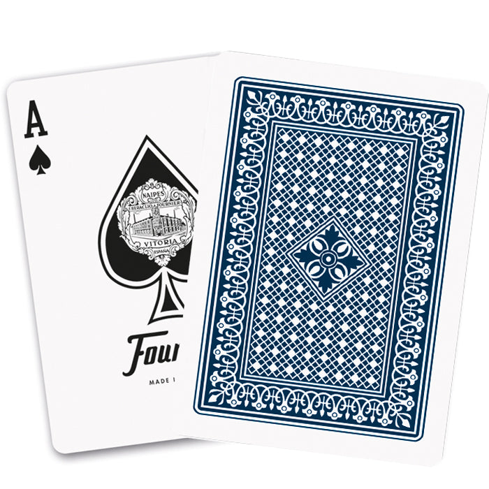 Fournier Victoria 18 Blue - mėlynos pokerio kortos