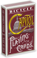 Įkelti vaizdą į galerijos rodinį, Bicycle Kortos Capitol Raudonos