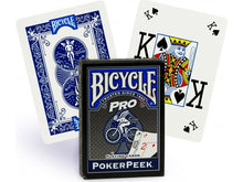 Įkelti vaizdą į galerijos rodinį, Bicycle Kortos Pro Poker Peek Mėlynos