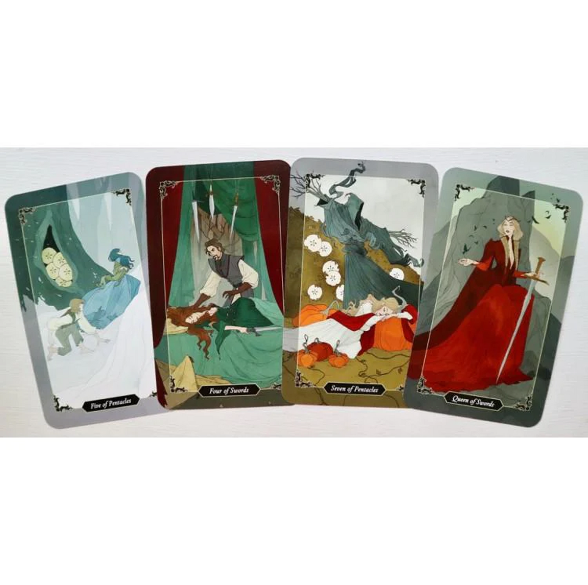 Dark Wood Tarot Mini - mini taro kortos be brošiūros