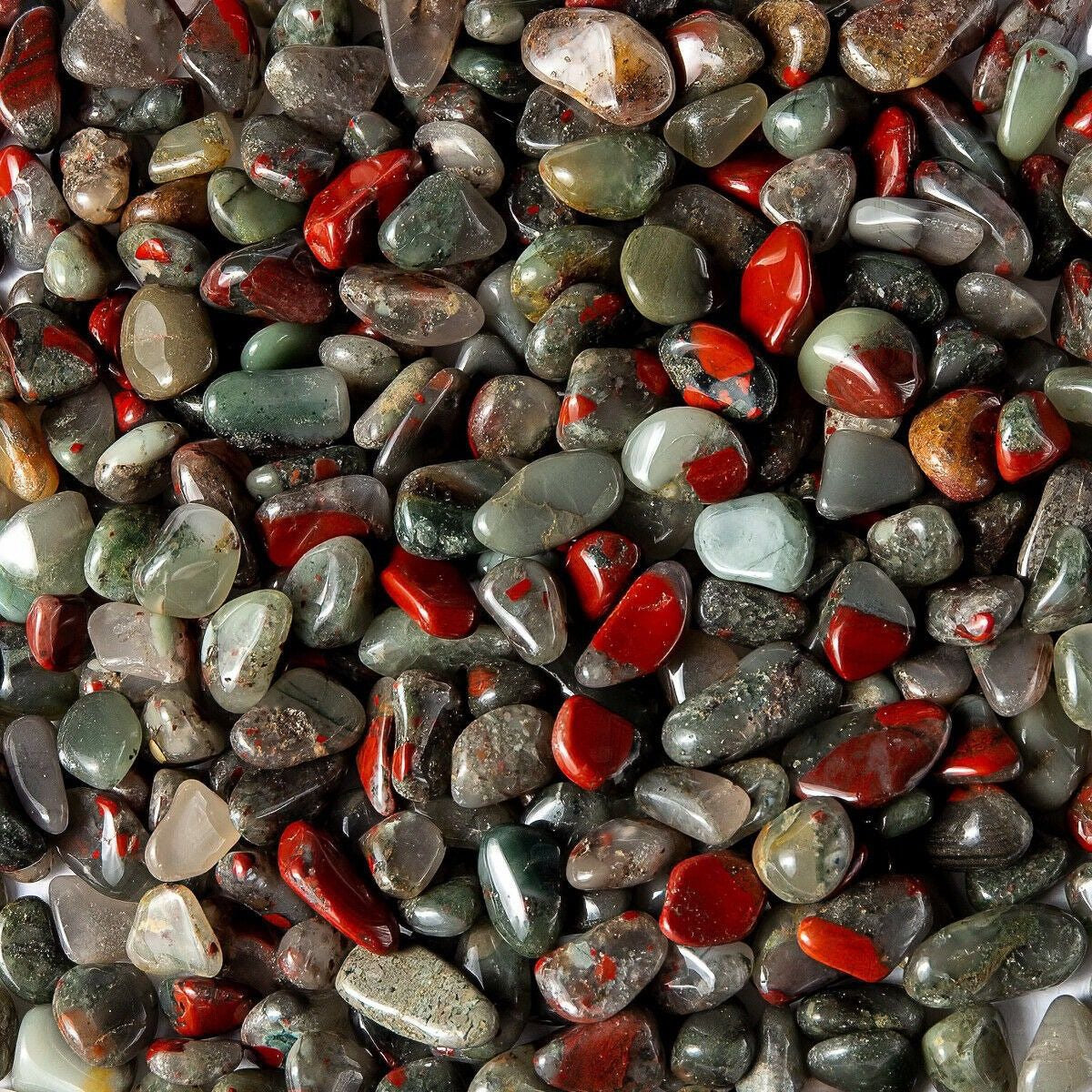 Bloodstone Sephtonite Blue Small African - akmenys, apie 24 vnt.