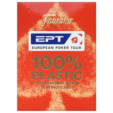 Įkelti vaizdą į galerijos rodinį, Fournier Kortos EPT (European Poker Tour) Raudonos