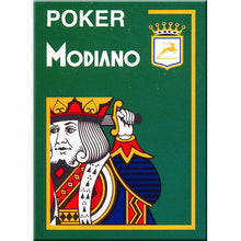Įkelti vaizdą į galerijos rodinį, Modiano Kortos Poker 4 Jumbo Index Tamsiai Žalios