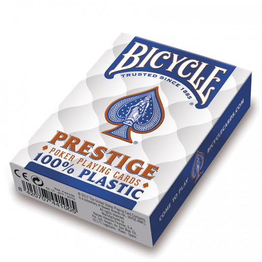 Bicycle Prestige Jumbo Blue - pokerio kortos, kosmetiniai defektai