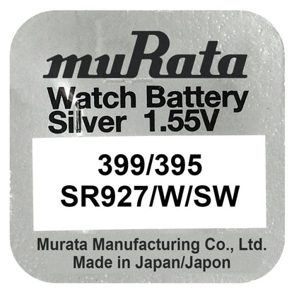 Murata 395 399 (SR927SW) sidabro oksido baterijos 10 vnt.