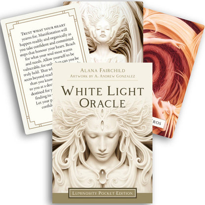 White Light Oracle: Luminosity Pocket Edition - kišeninės orakulo kortos | Blue Angel