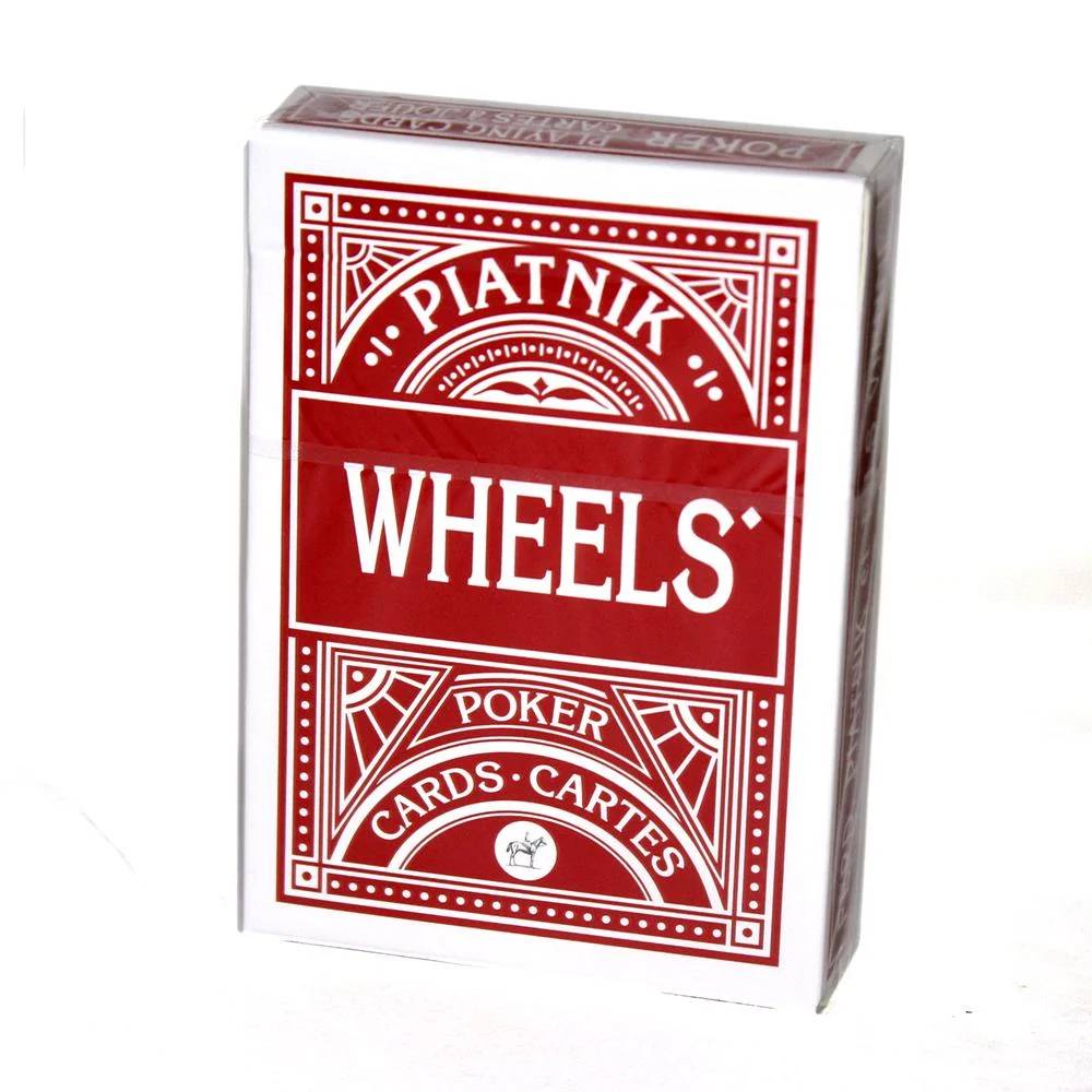 Piatnik Wheels pokerio kortų kaladė 1 vnt. (raudona arba mėlyna)
