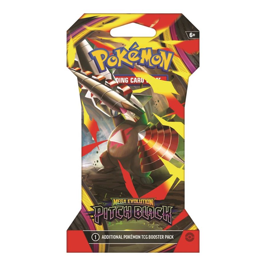 Pokemon Mega Evolution Pitch Black Sleeved Booster papildymo pakuotė 1 vnt.
