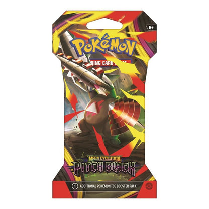 Pokemon Mega Evolution Pitch Black Sleeved Booster papildymo pakuotė 1 vnt.