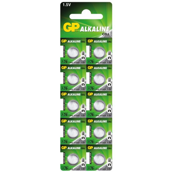 GP G13 LR44 A76F baterijos 10 vnt.