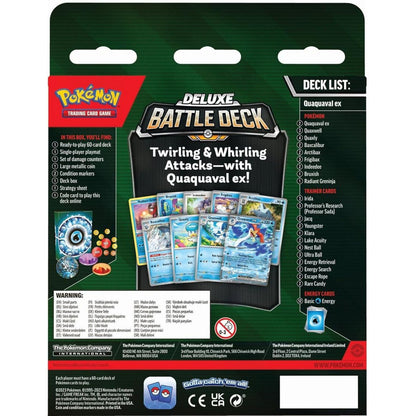 Pokémon Quaquaval ex Deluxe Battle Deck - 60 kortų kaladė