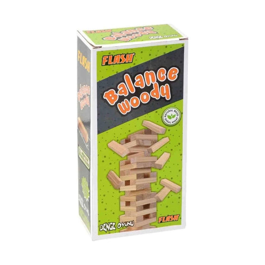 Star Balance Woody Flash - medinis balansavimo bokštas, 54 detalės