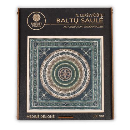 Mandala BALTŲ SAULĖ - medinė dėlionė, 360 detalių | Fantasy Puzzles