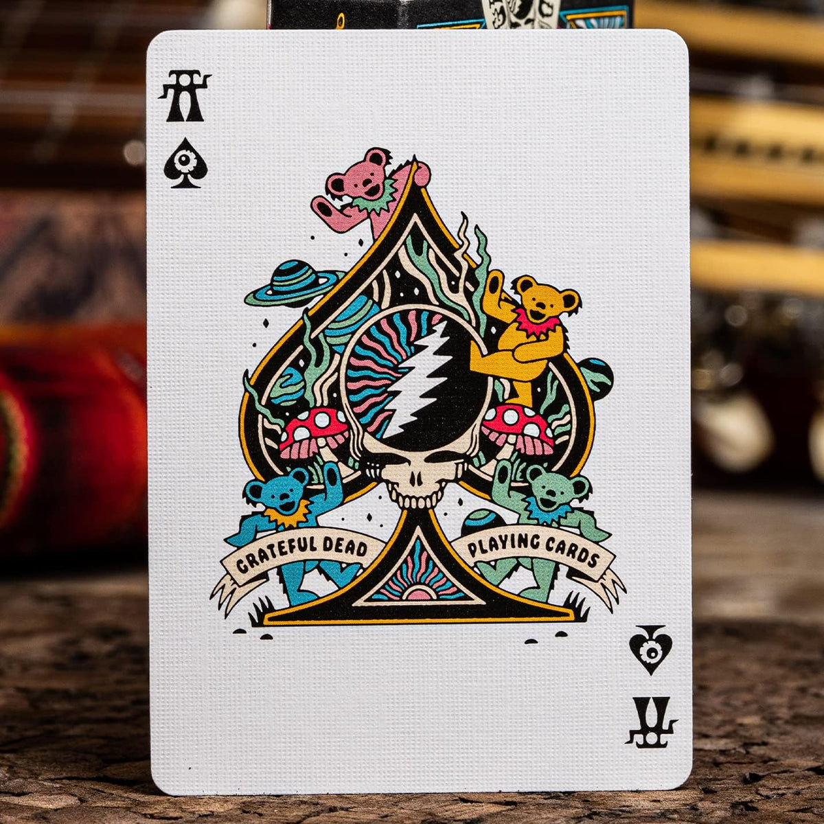 Kosmetinis defektas Grateful Dead žaidimo kortos Theory11