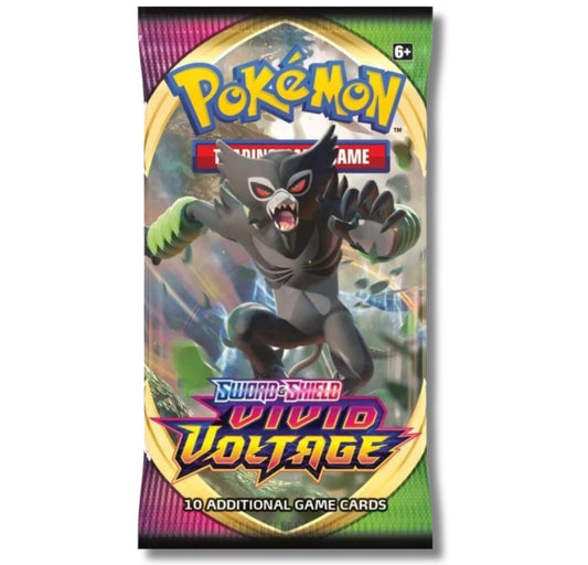 Pokémon Sword & Shield: Vivid Voltage Booster papildymas (10 kortų) (anglų k.)