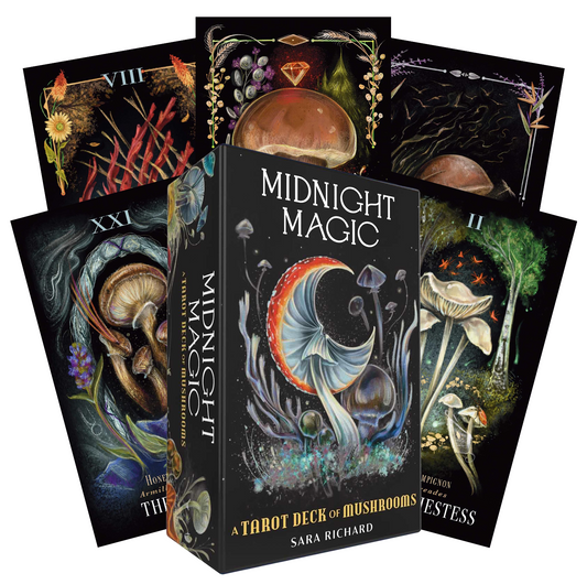 Midnight Magic Tarot - grybų Taro kortos | Adams Media