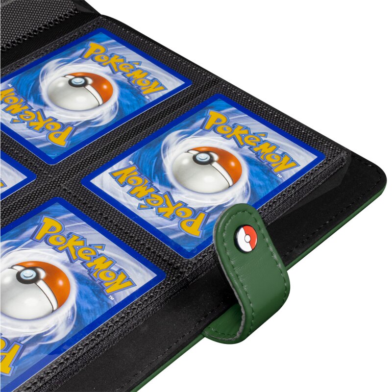 Pokémon Green Premium Snap Binder - 4 kišenių kortų albumas | Ultra PRO