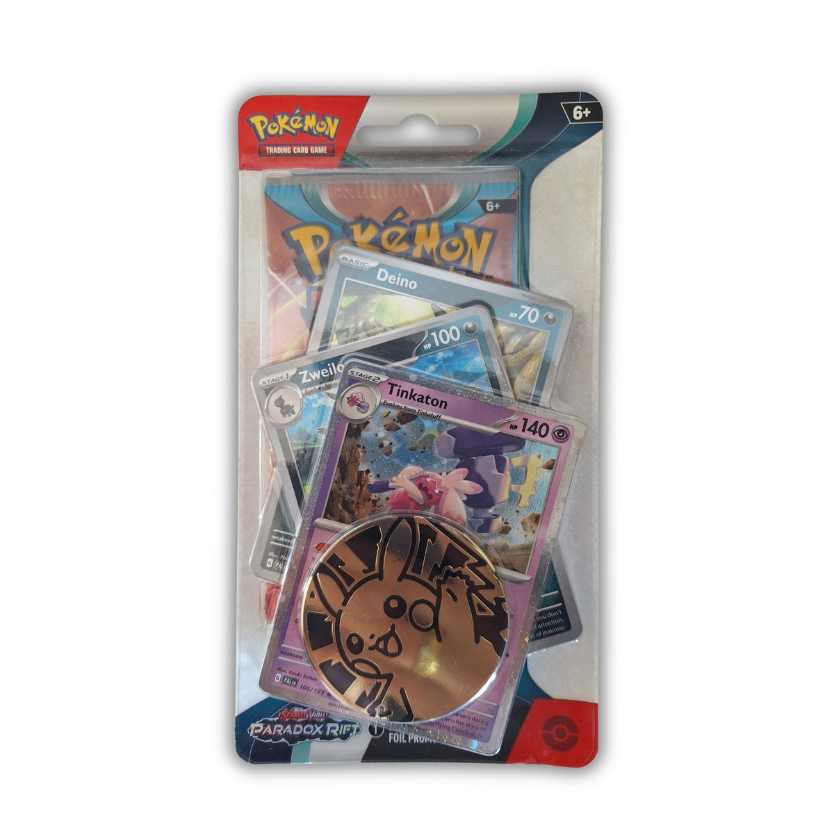 Pokémon Paradox Rift Premium Tinkaton - rinkinys su kosmetiniu defektu