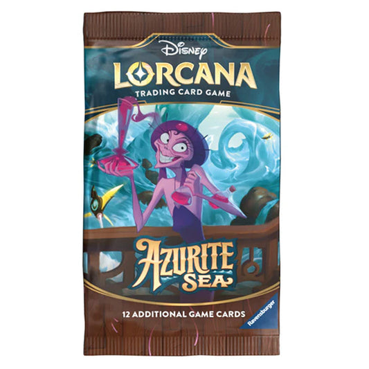 Disney Lorcana Azurite Sea - 12 kortų papildymas (anglų k.)
