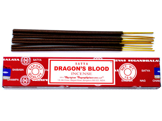 Satya Dragons Blood - smilkalų lazdelės, 15 g