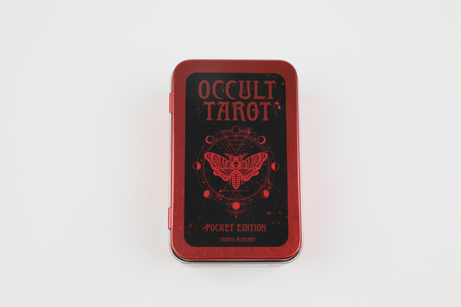 Occult Tarot Pocket kortos metalinėje dėžutėje Rockpool