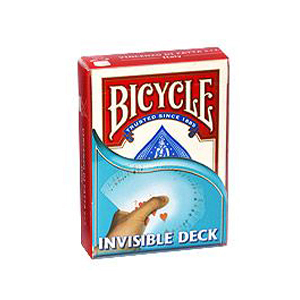 Bicycle Invisible Deck - raudona nematomų kortų kaladė triukams