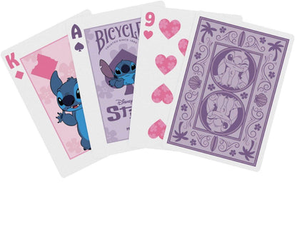 Bicycle Disney Stitch Purple - žaidimo kortos
