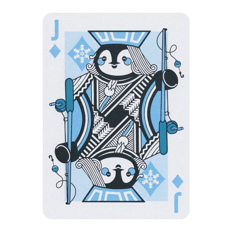 Penguin žaidimo kortos Bicycle