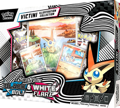 Pokémon Scarlet & Violet: Black Bolt & White Flare - Unova Victini Illustration Collection dėžė (anglų k.)