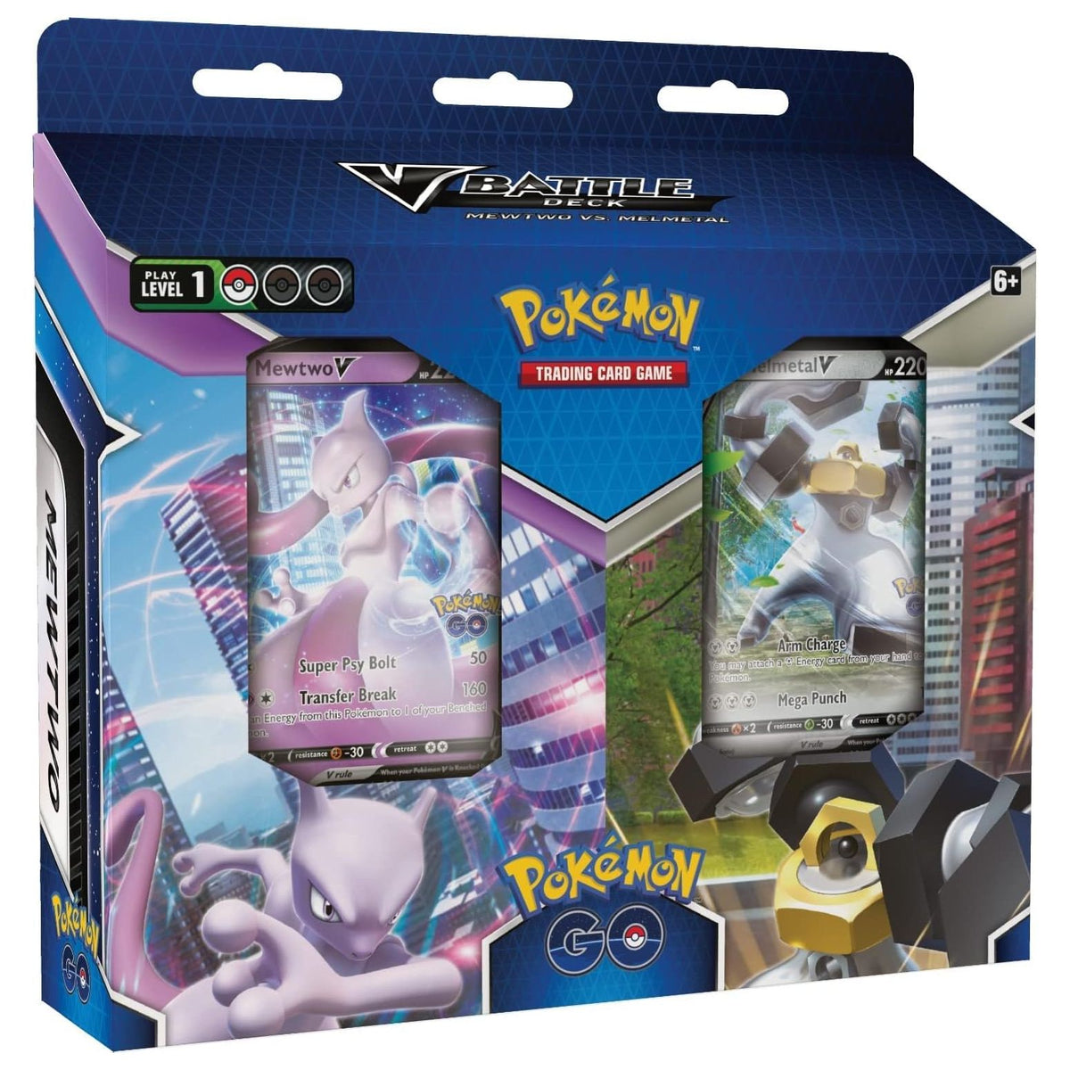 Pokémon GO Mewtwo vs. Melmetal V Battle Deck - dviejų kaladžių rinkinys