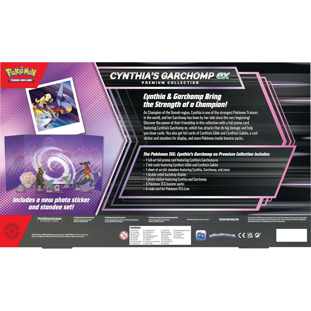 Pokémon Cynthia's Garchomp ex Premium Collection - kortų rinkinys